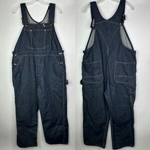 Vintage Montgomery Ward Carpenter Dark Overalls 42x29.5